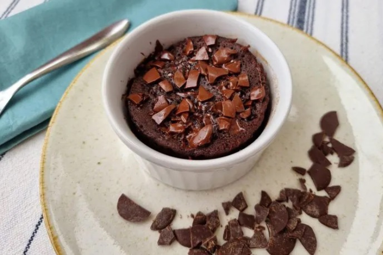 Brownie fit e proteico de chocolate 